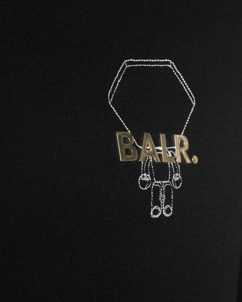 BALR. Hexagon Doll Straight T-Shirt Black BALR. Hexagon Doll Straight T-Shirt Black