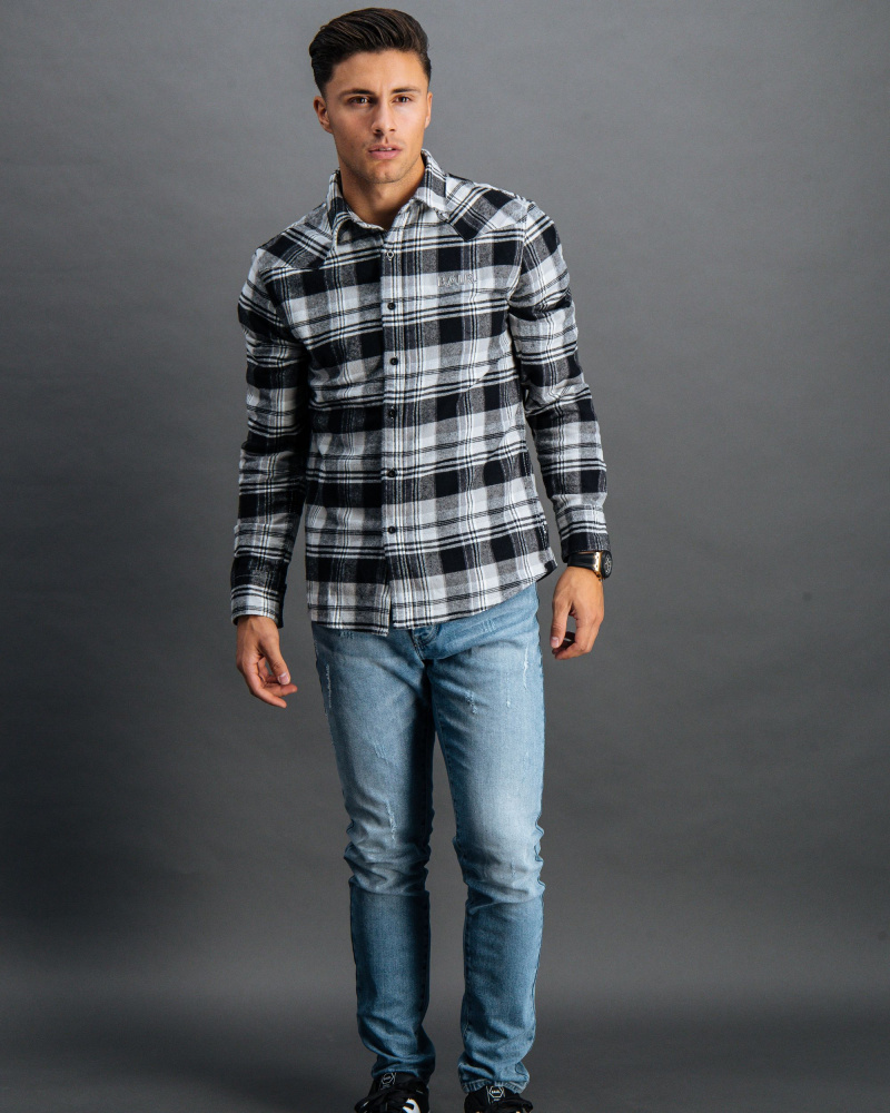 BALR. Checked Shirt Zwart voorzijde BALR. Checked Shirt Zwart voorzijde