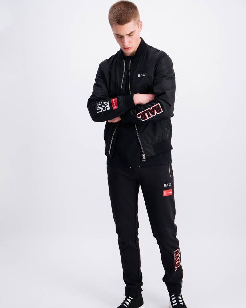 BALR. embroidered bomber jacket Zwart BALR. embroidered bomber jacket Zwart
