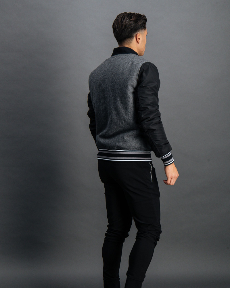 BALR. Gestreept Baseballjack achterzijde BALR. Gestreept Baseballjack achterzijde