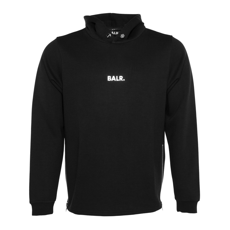 Q-series Classic Hoodie Black Front Q-series Classic Hoodie Black Front