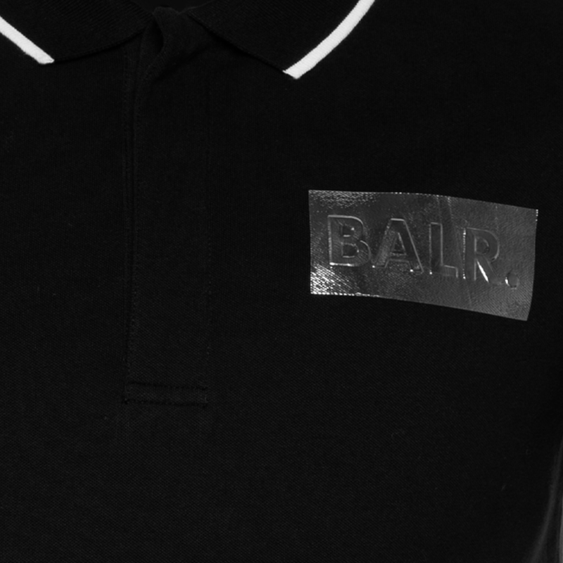 Silver Club Polo Shirt Black Silver Club Polo Shirt Black