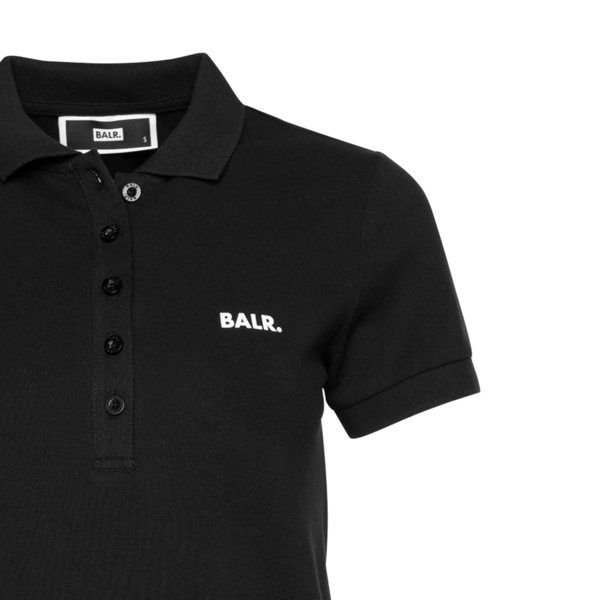Brand Polo Shirt Women Black Detail1 Brand Polo Shirt Women Black Detail1