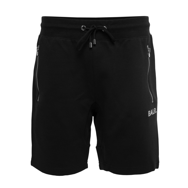BALR. Q-Series Sweat Shorts Renewed Black Front BALR. Q-Series Sweat Shorts Renewed Black Front