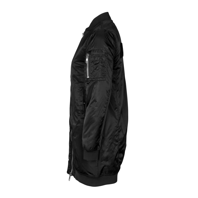 Women Oversized Bomber Jacket Side Women Oversized Bomber Jacket Side