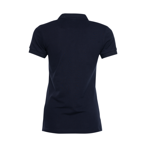 Achterkant Brand Polo Shirt Women Marineblauw Achterkant Brand Polo Shirt Women Marineblauw