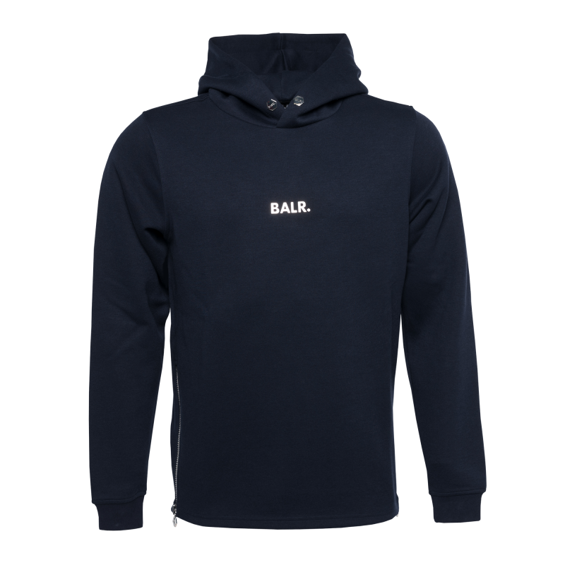 BALR. Q-series Classic Hoodie Navy Blue Front BALR. Q-series Classic Hoodie Navy Blue Front
