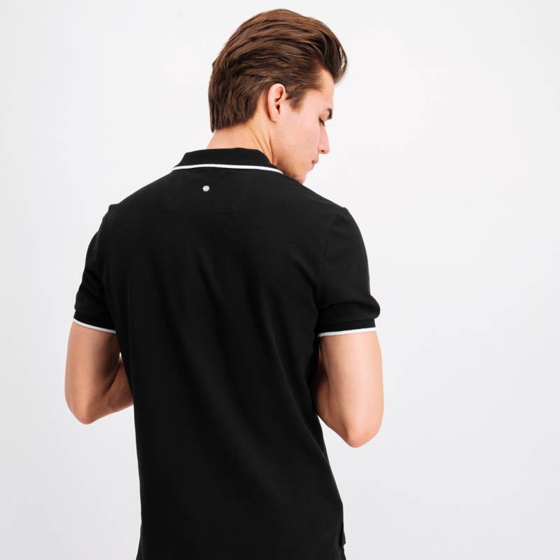 Silver Club Polo Shirt Black Silver Club Polo Shirt Black
