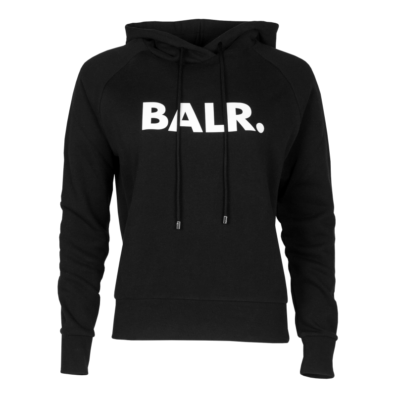 Women Brand Hoodie Black Front Women Brand Hoodie Black Front