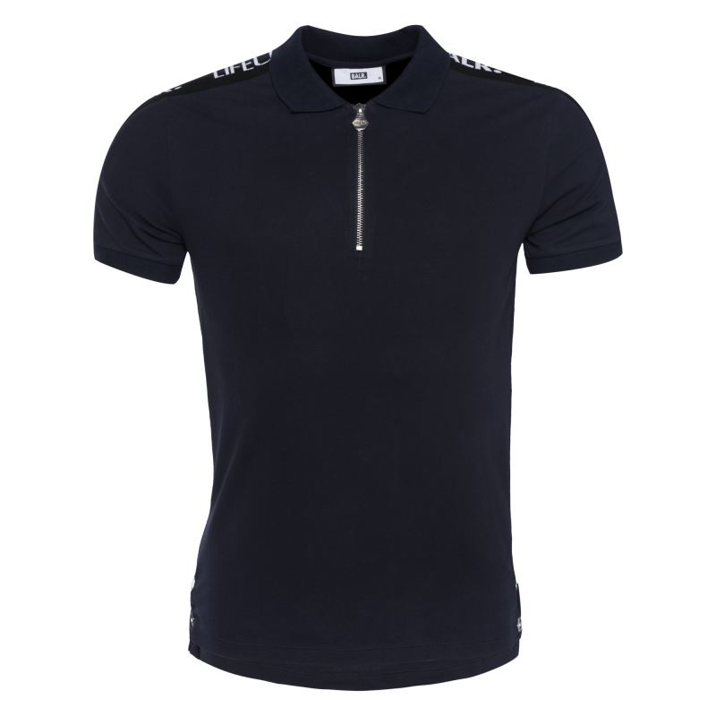 Balr Loab Webbing Trimmed Polo Shirt Navy balr kopen in de aanbieding