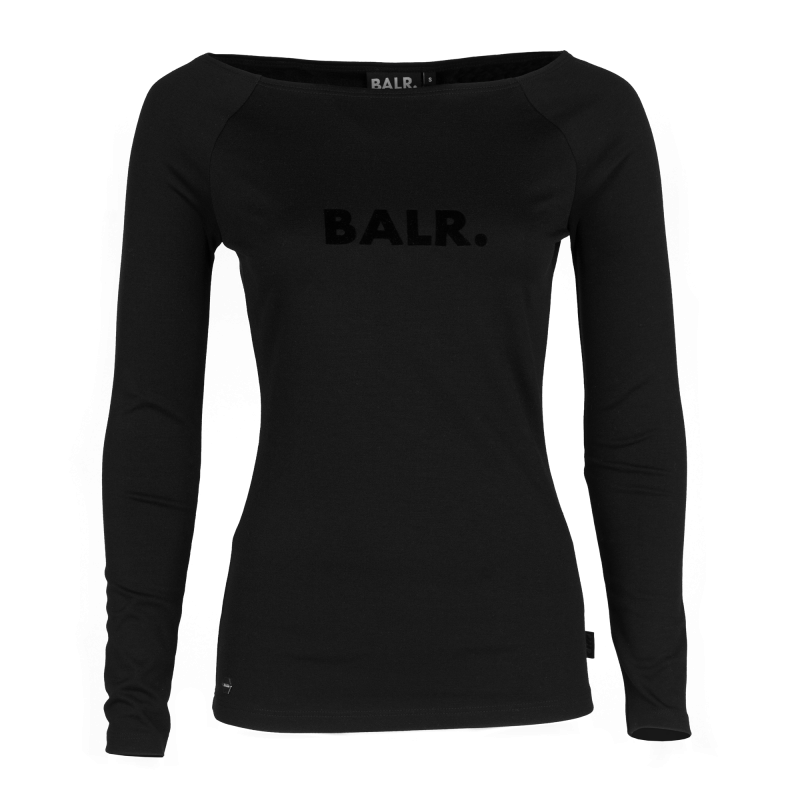Off-Shoulder Long Sleeve Shirt Front Off-Shoulder Long Sleeve Shirt Front