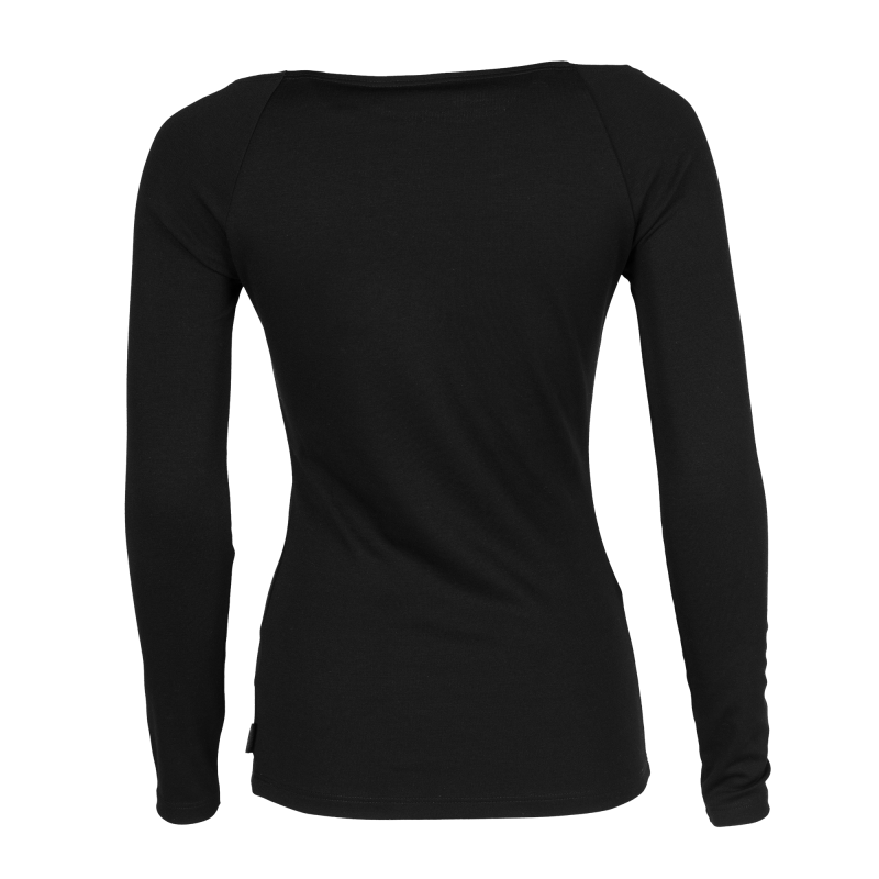 Off-Shoulder Long Sleeve Shirt Back Off-Shoulder Long Sleeve Shirt Back