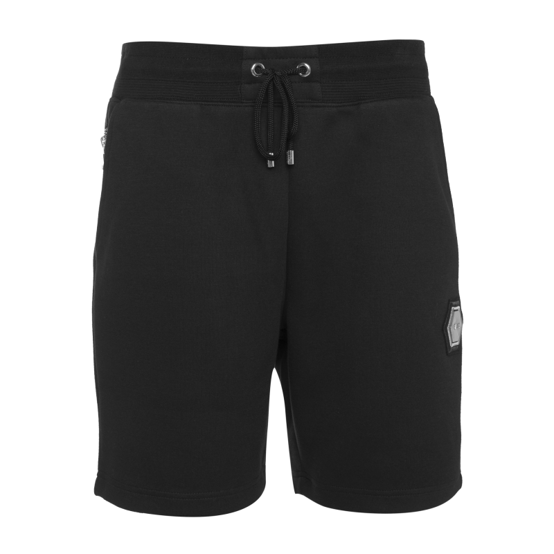 Balr Q Series Metal Hexagon Badge Shorts Black balr kopen in de aanbieding