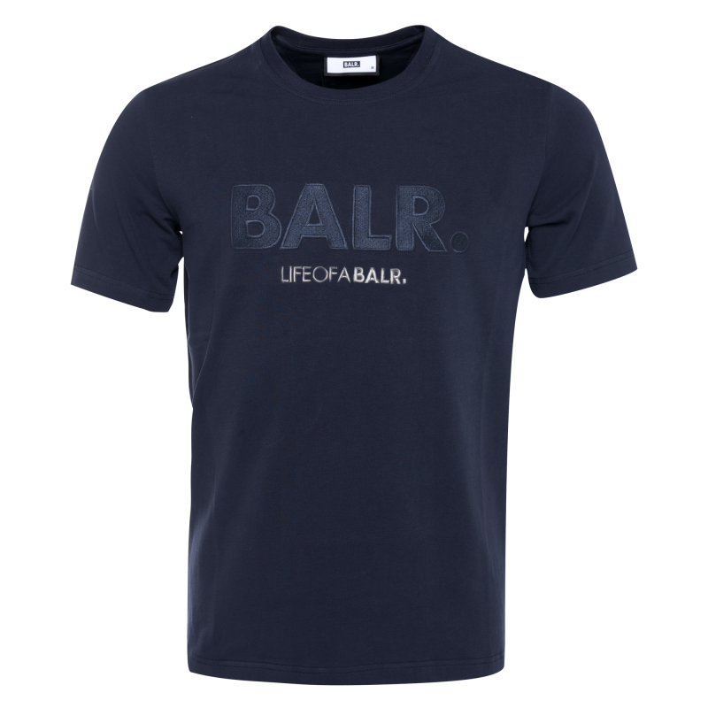 Balr Black Label Embroidered Logo T Shirt Navy balr kopen in de aanbieding