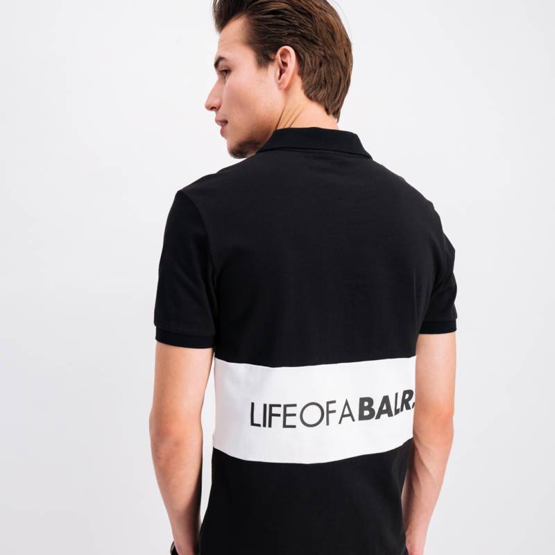 LOAB Sriped Polo Sweat Black LOAB Sriped Polo Sweat Black