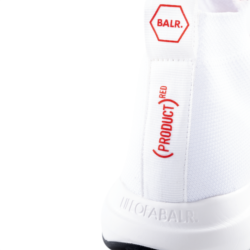 BALR. (BALR.)RED EE Premium Sock Sneakers V2 White Detail 1 BALR. (BALR.)RED EE Premium Sock Sneakers V2 White Detail 1
