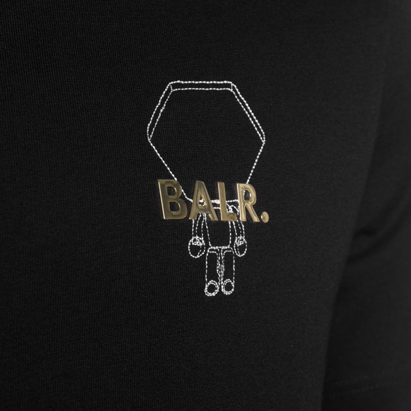BALR. Hexagon Doll Straight T-Shirt Black BALR. Hexagon Doll Straight T-Shirt Black