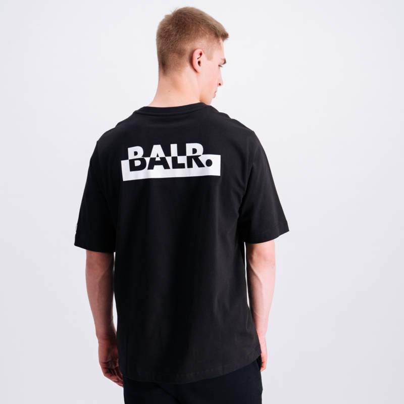 Contrasting Logo Loose T-shirt Black Contrasting Logo Loose T-shirt Black