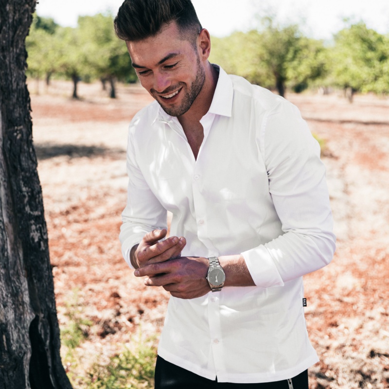 White Slim-Fit Formal Shirt Lifestyle White Slim-Fit Formal Shirt Lifestyle