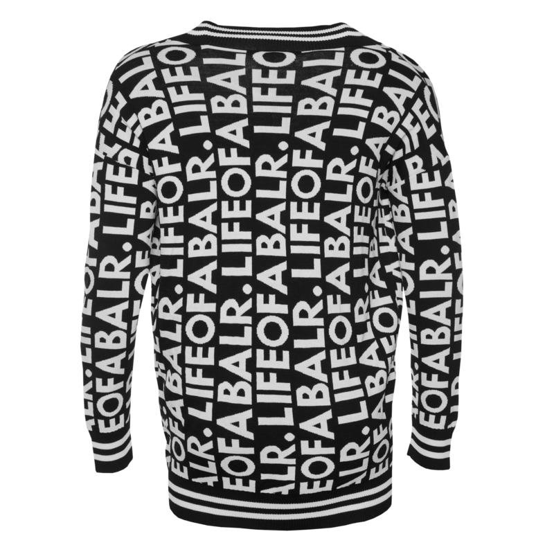 LOAB Graphic Straight Cardigan Zwart LOAB Graphic Straight Cardigan Zwart