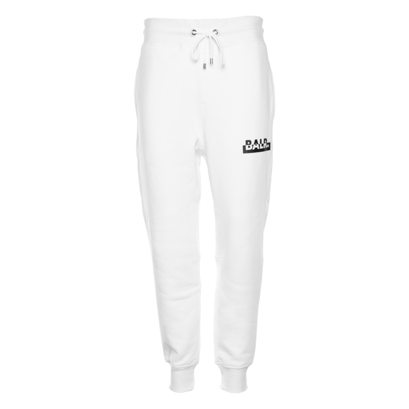 Contrasting Logo Straight Sweatpants White | The Official BALR. website ...