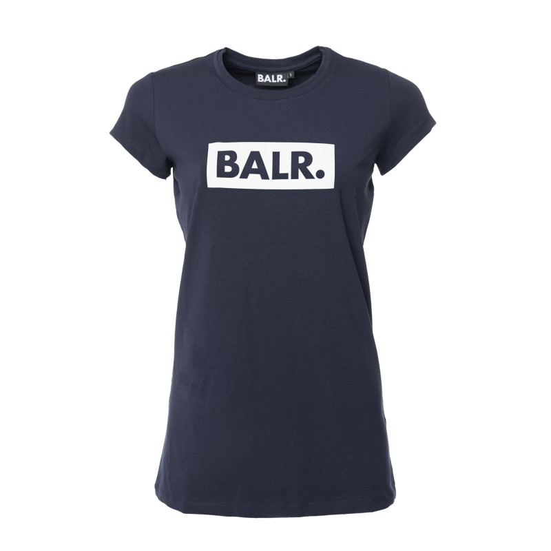 Voorkant BALR. Women Club T-Shirt Marineblauw Voorkant BALR. Women Club T-Shirt Marineblauw