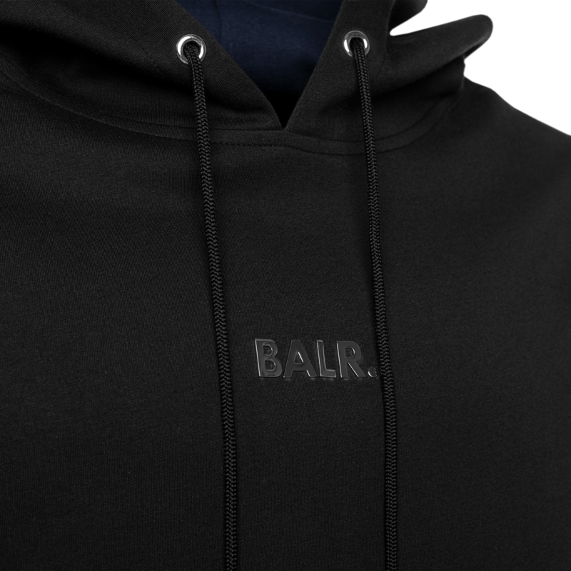 BALR. embroidered straight hoodie Black | The Official BALR. website ...