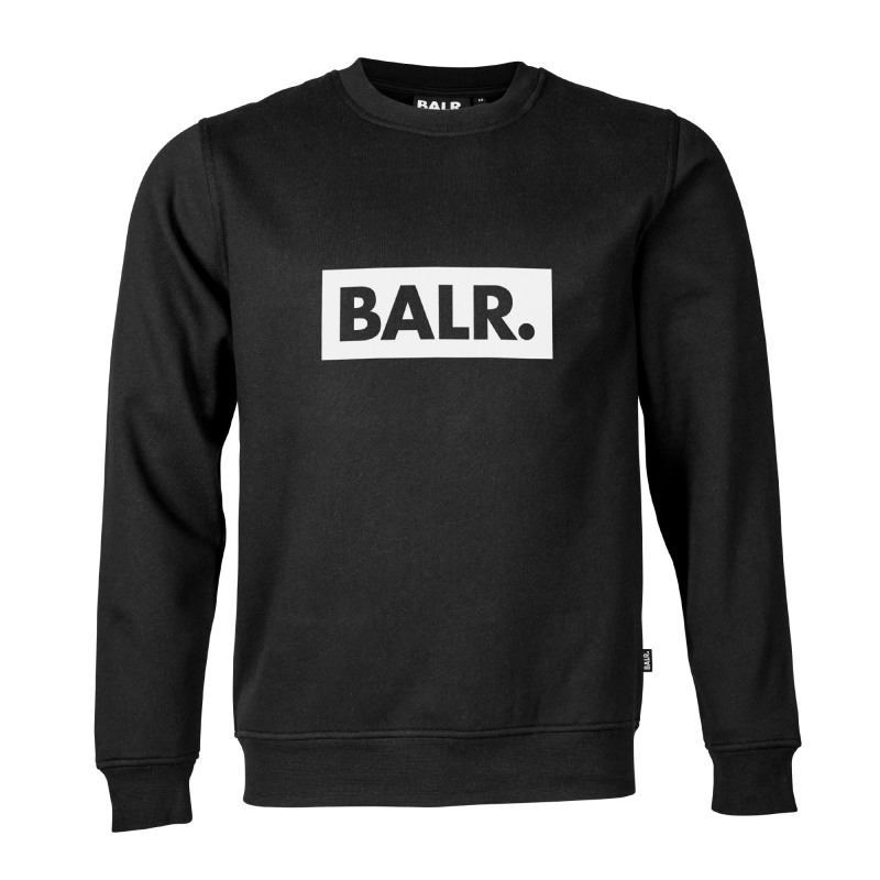 Voorkant BALR. Black Crew Neck Club Sweater Voorkant BALR. Black Crew Neck Club Sweater