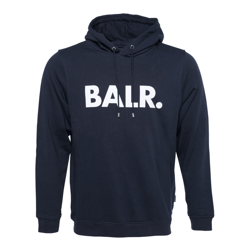 BALR. Brand Hoodie Navy Blue Front BALR. Brand Hoodie Navy Blue Front