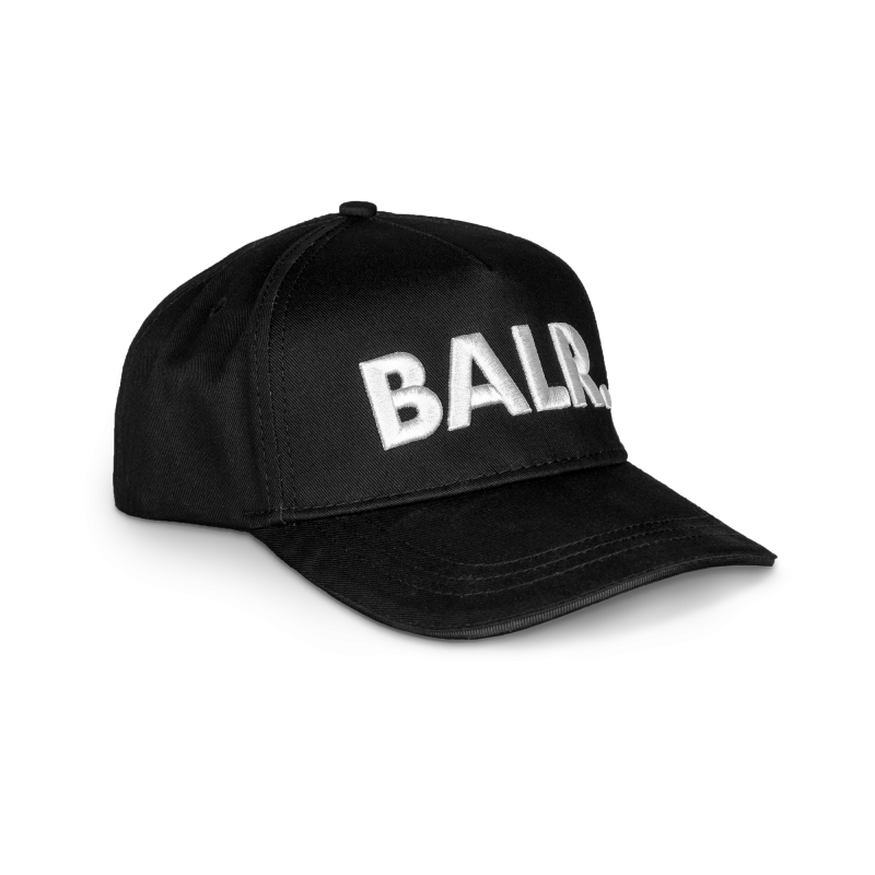 Zijkant BALR. Classic Cotton Cap Zwart Zijkant BALR. Classic Cotton Cap Zwart