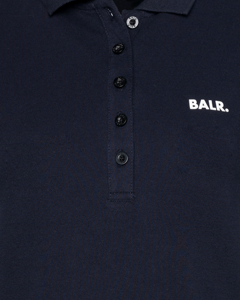 Detail 2 Brand Polo Shirt Women Marineblauw Detail 2 Brand Polo Shirt Women Marineblauw