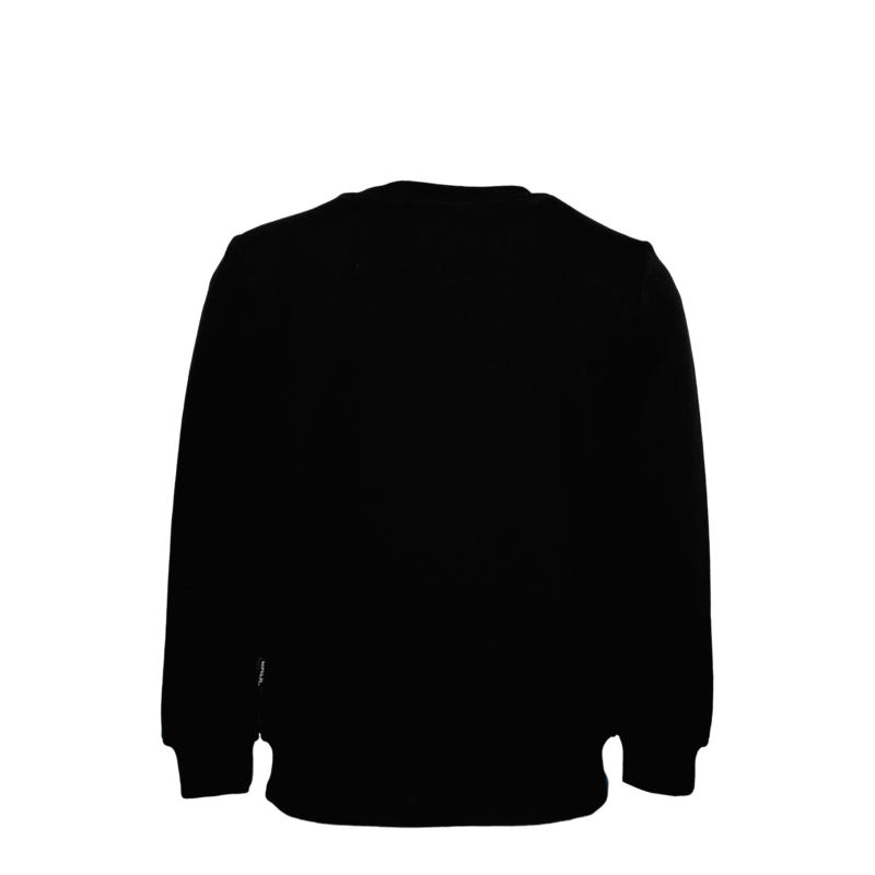 Tilted Logo Crew Neck Sweater Kids Black Tilted Logo Crew Neck Sweater Kids Black
