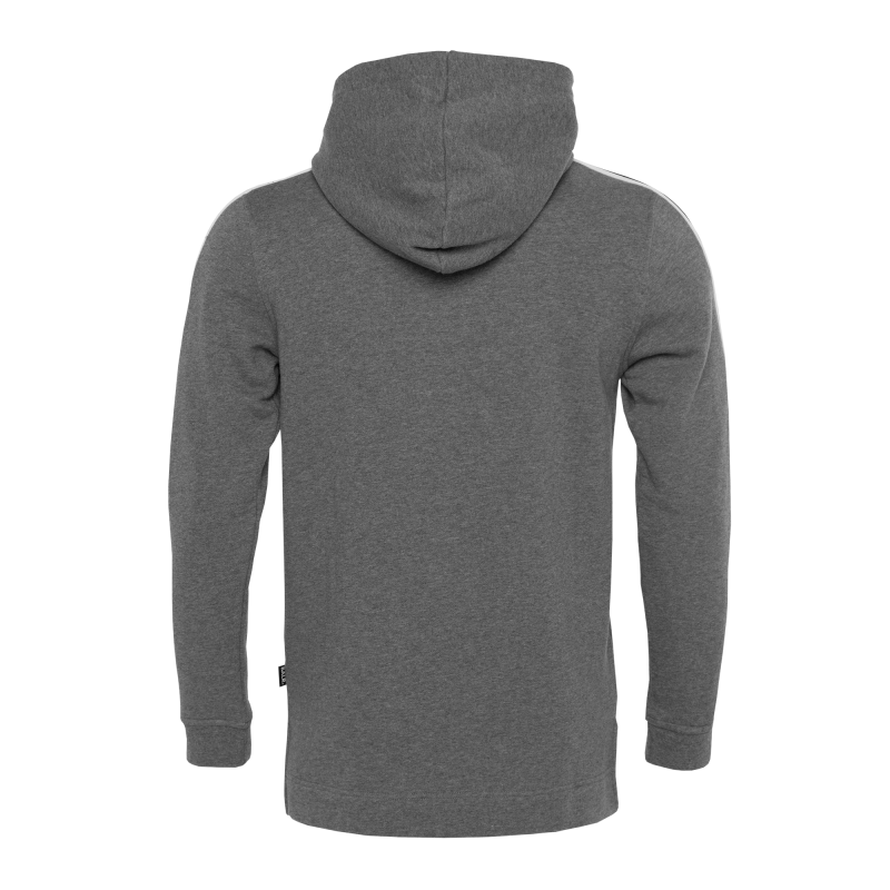 Webbing-Trimmed Hoodie Grey Back Webbing-Trimmed Hoodie Grey Back