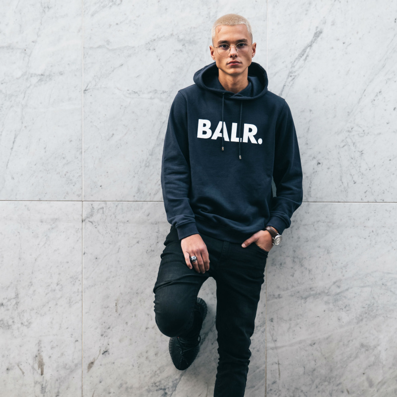 BALR. Navy Brand Hoodie Lifestyle BALR. Navy Brand Hoodie Lifestyle