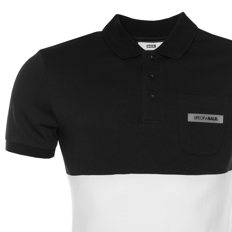 LOAB Sriped Polo Sweat Black LOAB Sriped Polo Sweat Black