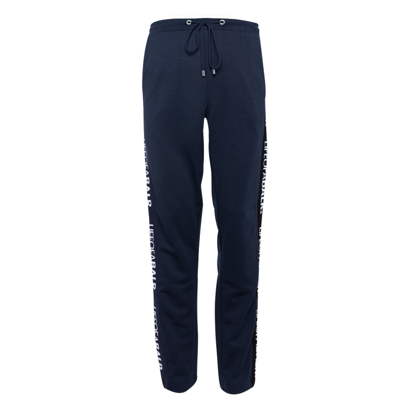 LOAB Webbing-Trimmed Pants Navy Front LOAB Webbing-Trimmed Pants Navy Front