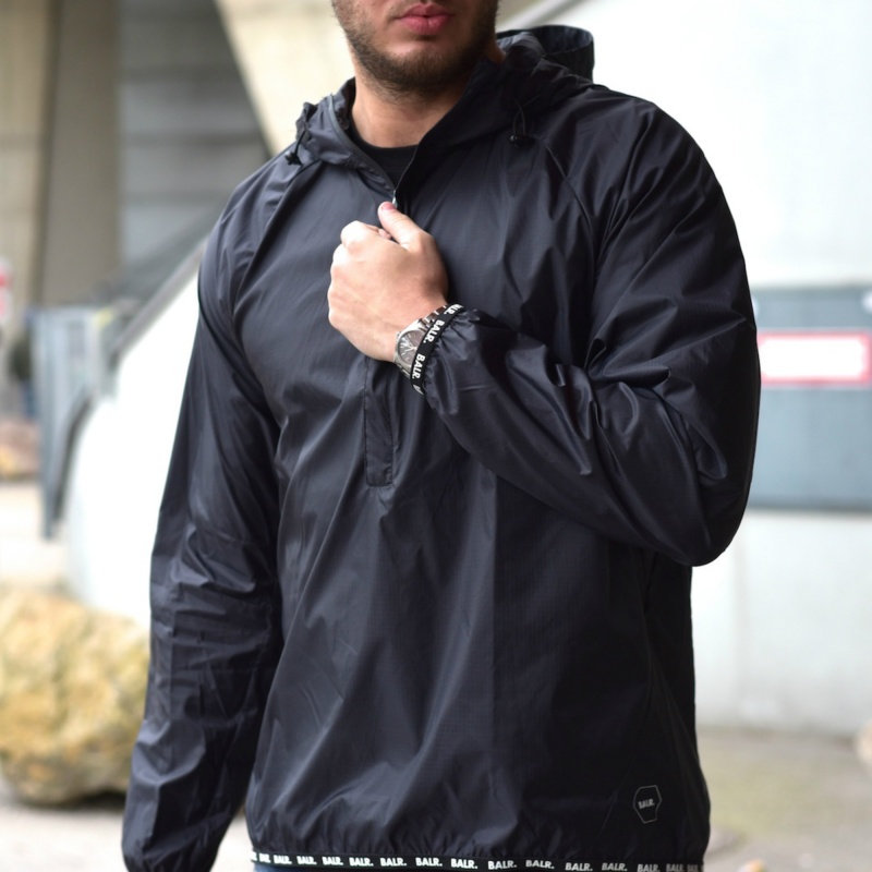 Nylon Windbreaker Black Lifestyle Nylon Windbreaker Black Lifestyle