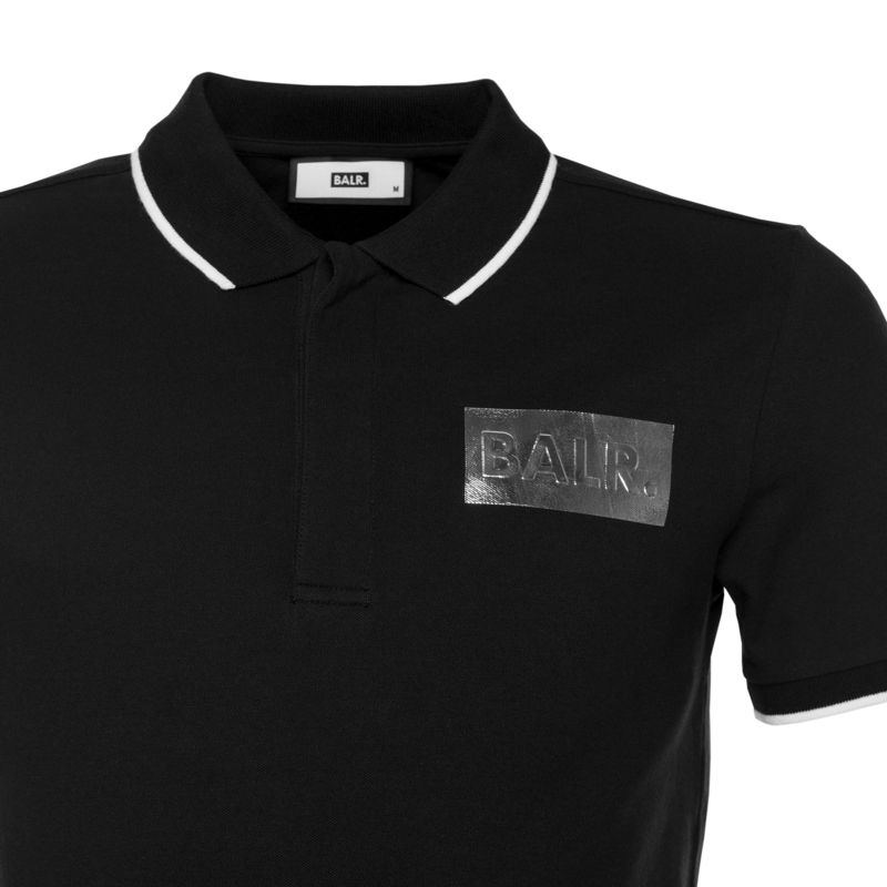 Silver Club Polo Shirt Black Silver Club Polo Shirt Black