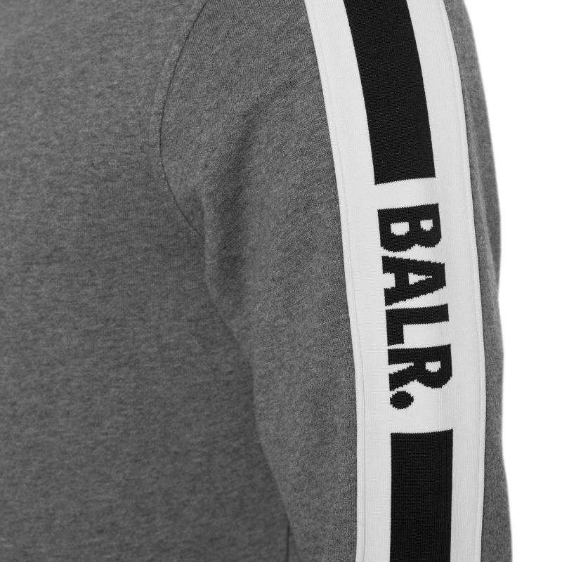 Webbing-Trimmed Hoodie Grey Details Webbing-Trimmed Hoodie Grey Details