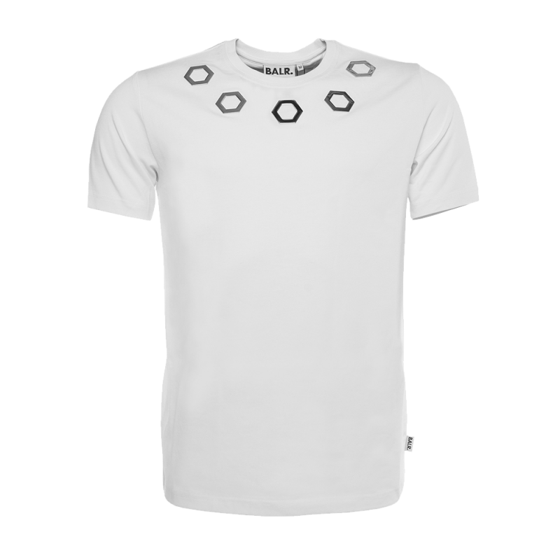 White Hexagon Shirt Front White Hexagon Shirt Front