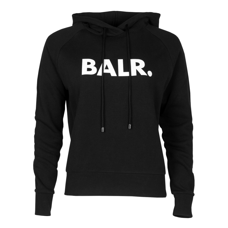 Women Brand Hoodie Black Front Women Brand Hoodie Black Front