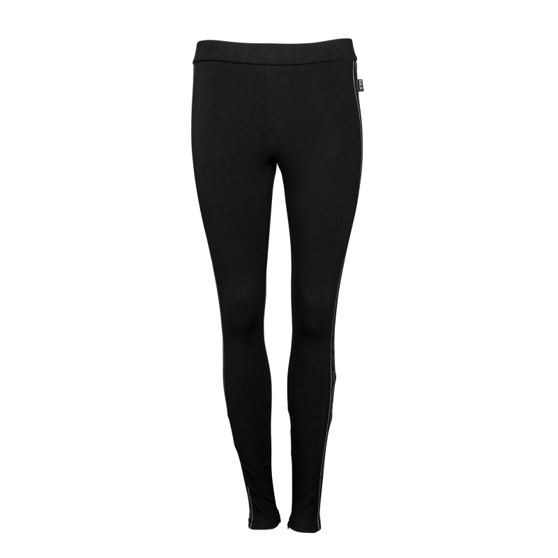 Women Striped Leggings Front Women Striped Leggings Front