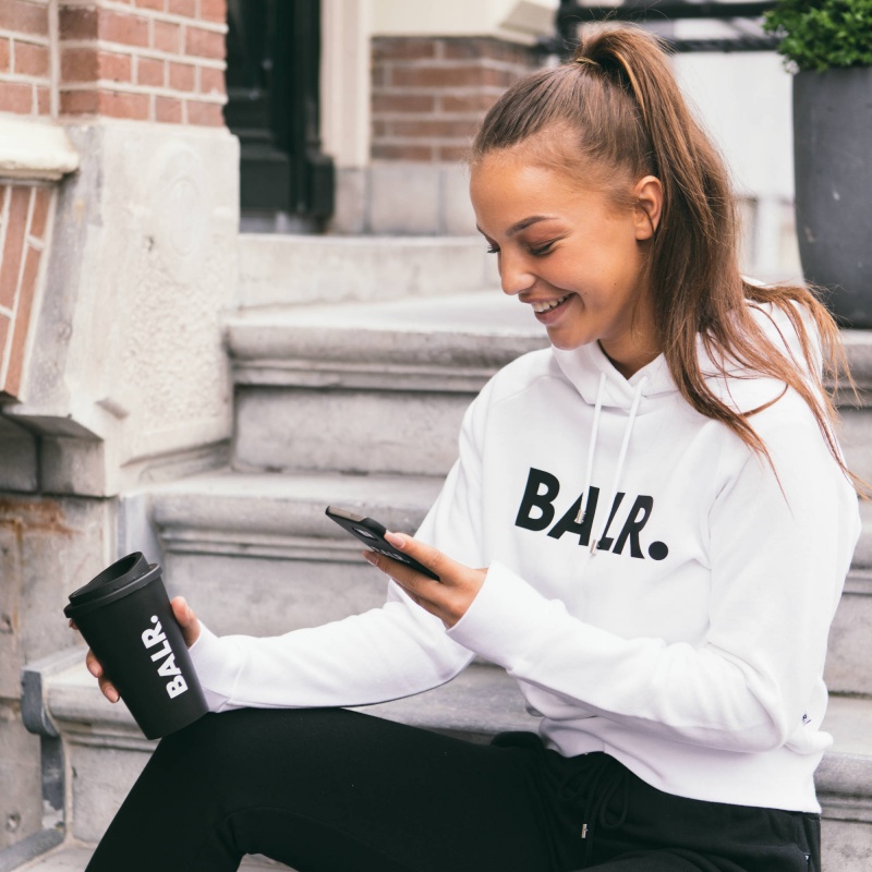Women Brand Hoodie White Lifestyle Women Brand Hoodie White Lifestyle