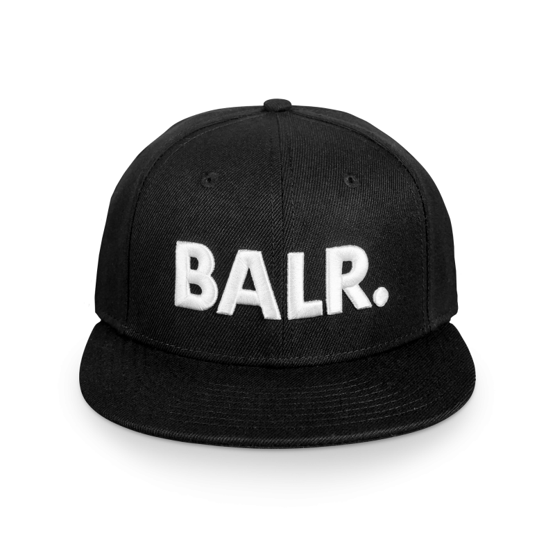 Brand Cotton Cap Black Front Brand Cotton Cap Black Front
