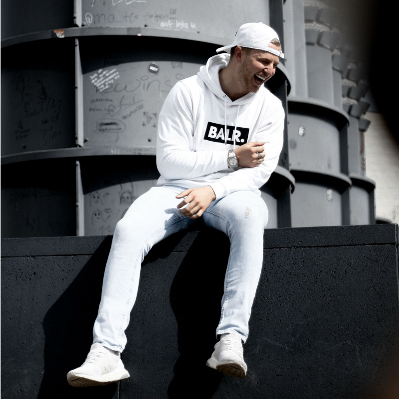 BALR. Club Hoodie White Lifestyle BALR. Club Hoodie White Lifestyle