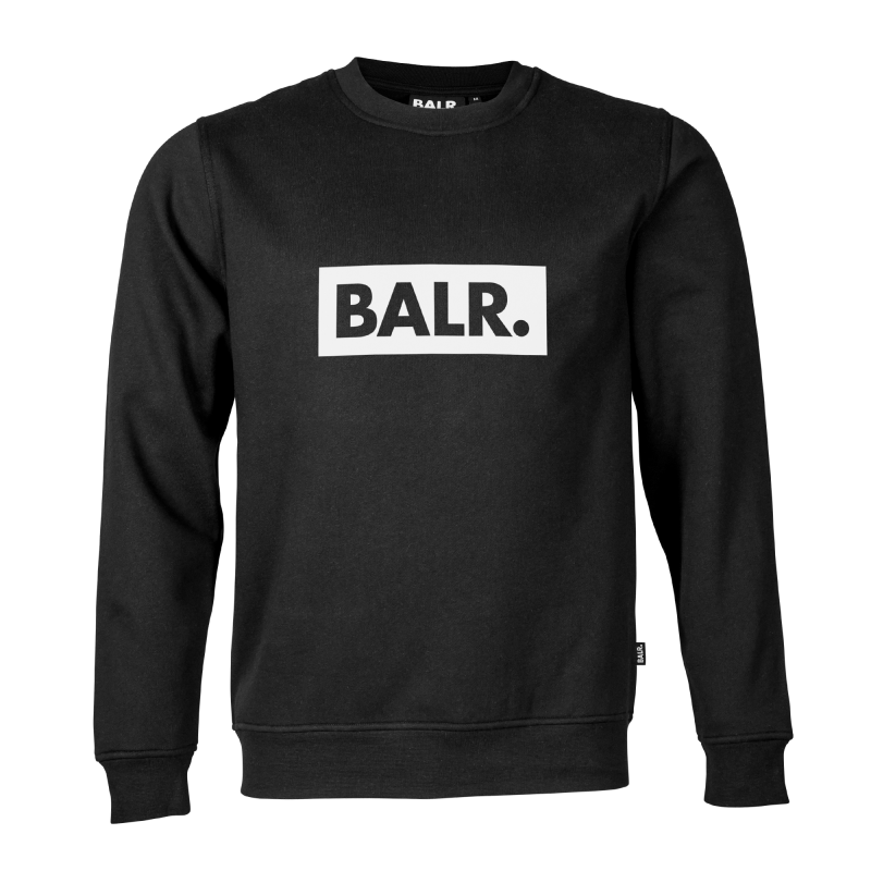 Brand Club Crew Neck Sweater Black | BALR.®