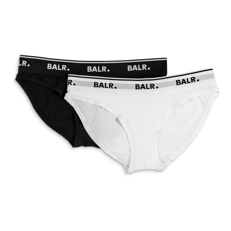 2-Pack Black And White Brief Front 2-Pack Black And White Brief Front