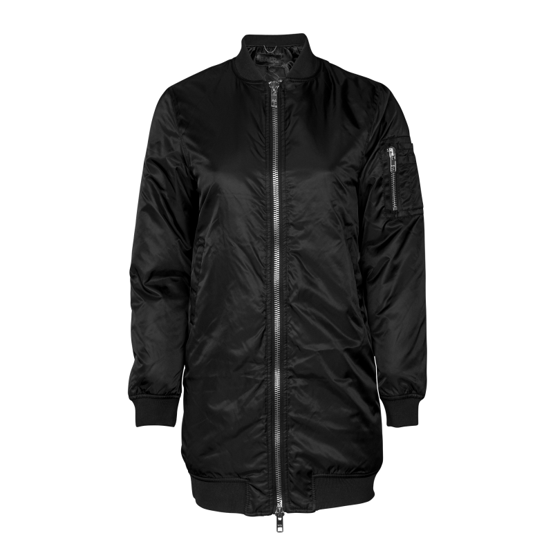 Women Oversized Bomber Jacket Front Women Oversized Bomber Jacket Front