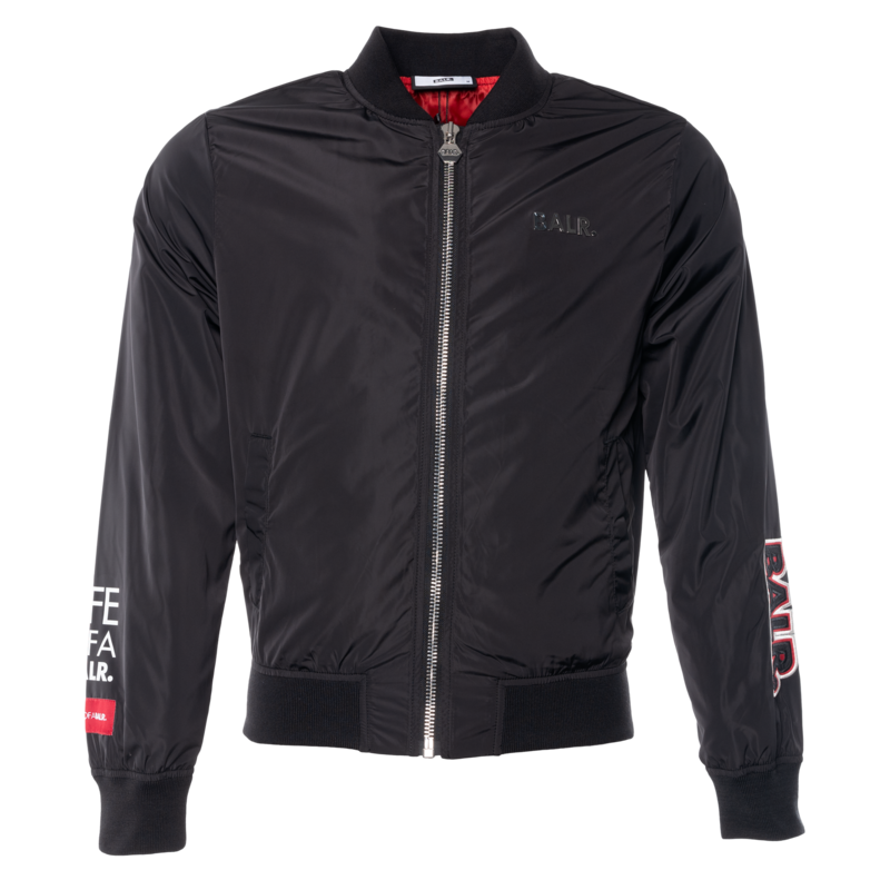 BALR. embroidered bomber jacket Zwart BALR. embroidered bomber jacket Zwart