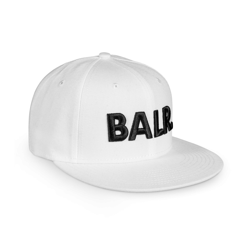 Brand Cotton Cap White Side Brand Cotton Cap White Side
